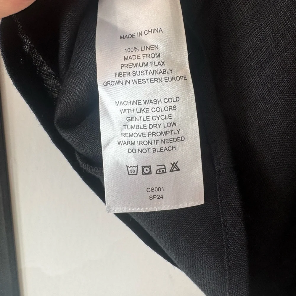 Quince - 100% European Linen Strapless Top - Picture 8 of 8